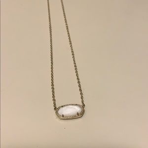 Kendra Scott necklace (white stone)